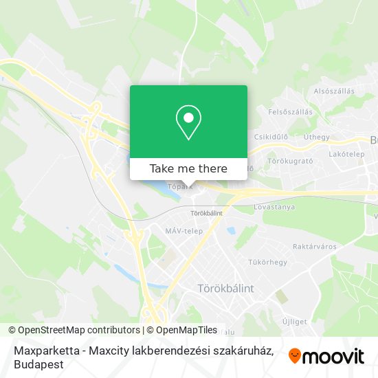 Maxparketta - Maxcity lakberendezési szakáruház map