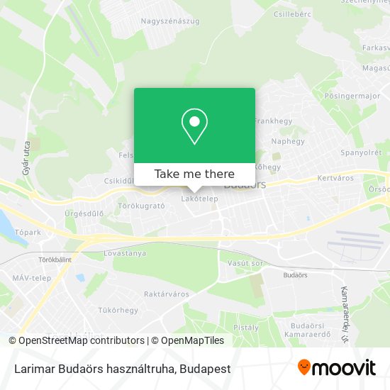 Larimar Budaörs használtruha map
