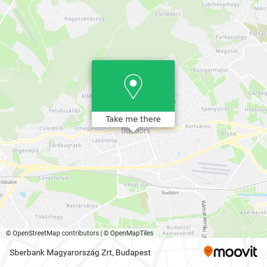 Sberbank Magyarország Zrt map