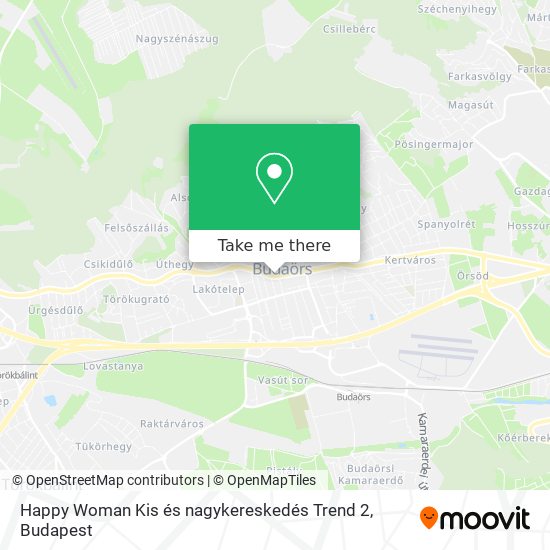 Happy Woman Kis és nagykereskedés Trend 2 map