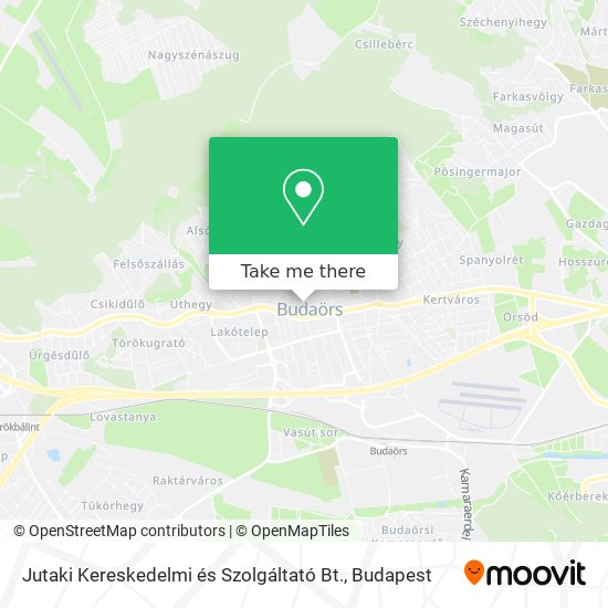 Jutaki Kereskedelmi és Szolgáltató Bt. map