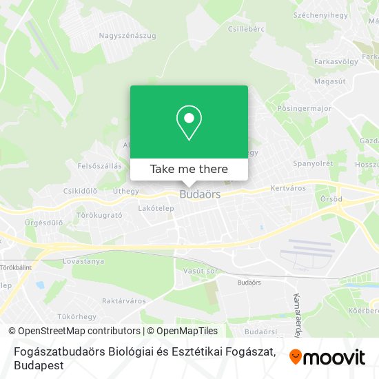 Fogászatbudaörs Biológiai és Esztétikai Fogászat map