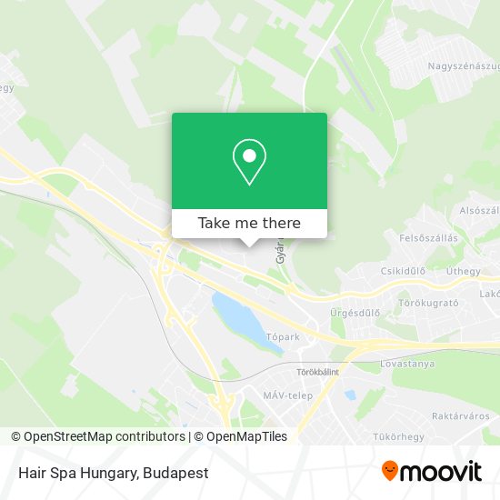 Hair Spa Hungary map