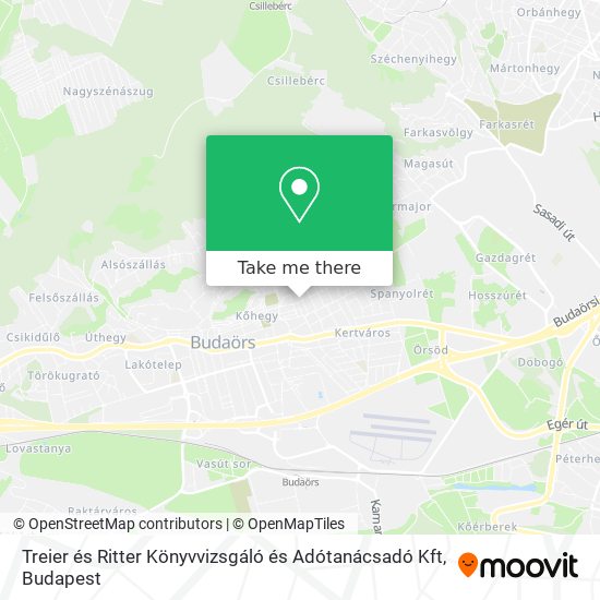 Treier és Ritter Könyvvizsgáló és Adótanácsadó Kft map