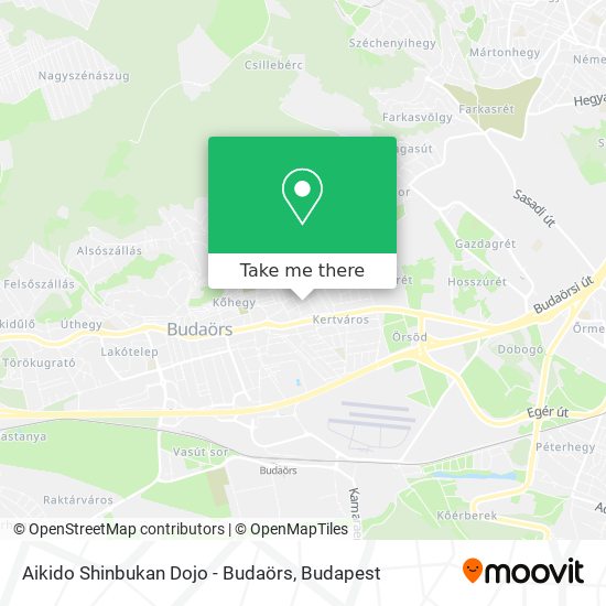Aikido Shinbukan Dojo - Budaörs map