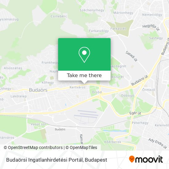 Budaörsi Ingatlanhirdetési Portál map