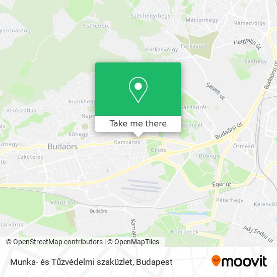 Munka- és Tűzvédelmi szaküzlet map