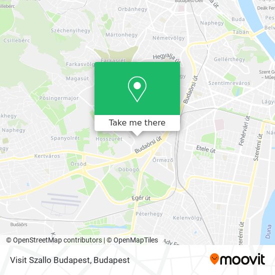 Visit Szallo Budapest map