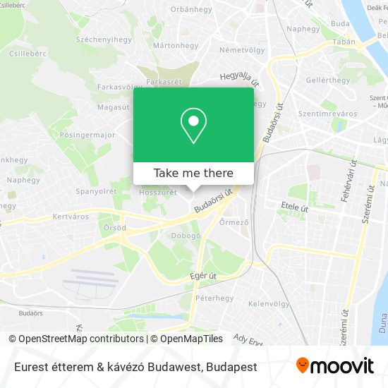 Eurest étterem & kávézó Budawest map