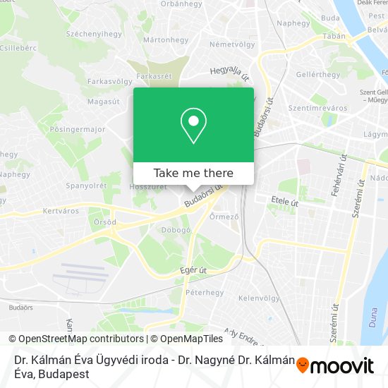 Dr. Kálmán Éva Ügyvédi iroda - Dr. Nagyné Dr. Kálmán Éva map