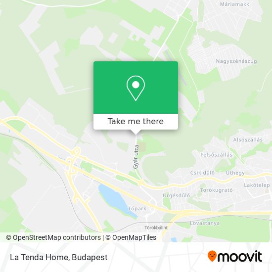 La Tenda Home map