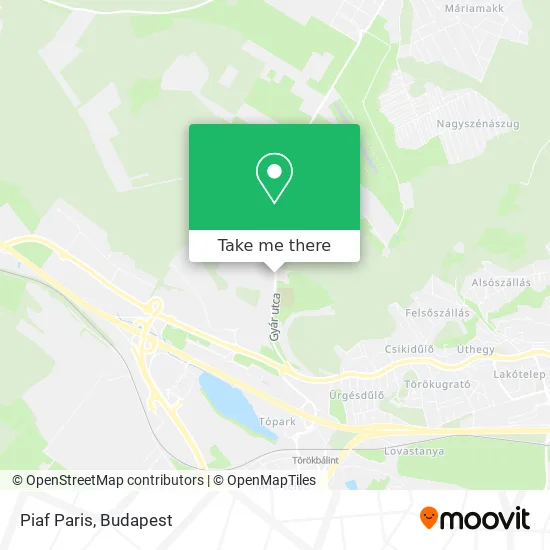 Piaf Paris map