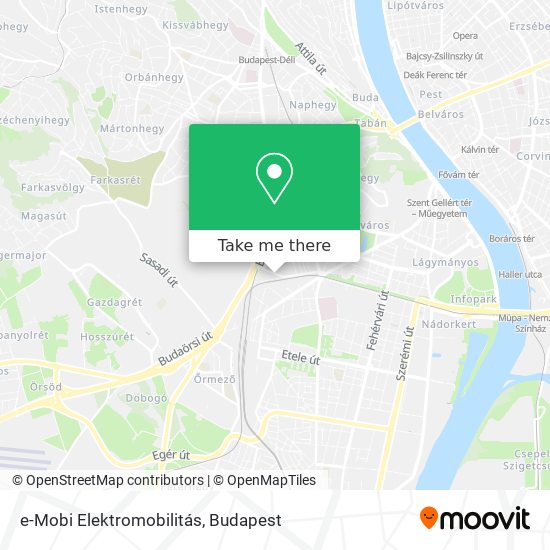 e-Mobi Elektromobilitás map