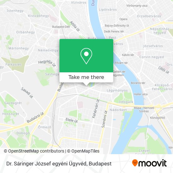 Dr. Sáringer József egyéni Ügyvéd map