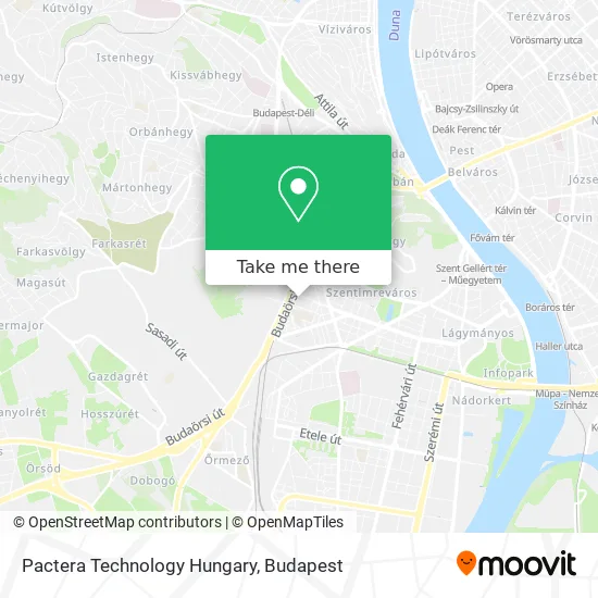 Pactera Technology Hungary map