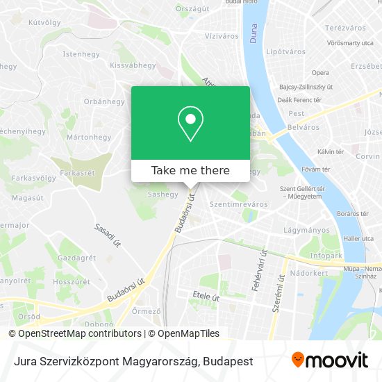 Jura Szervizközpont Magyarország map