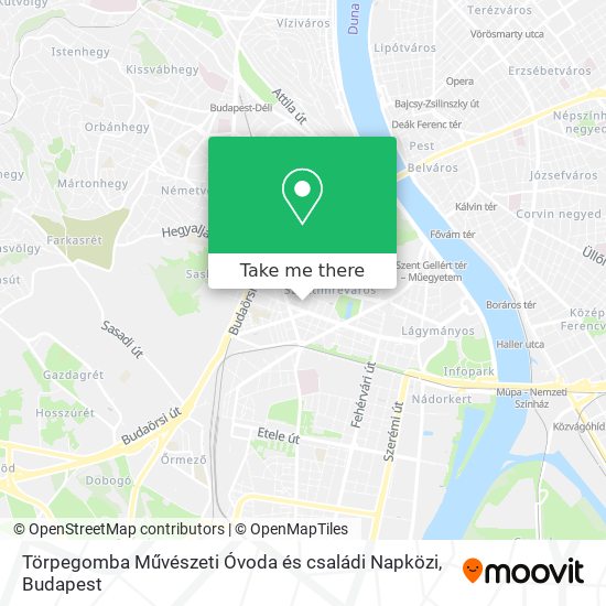 Törpegomba Művészeti Óvoda és családi Napközi map