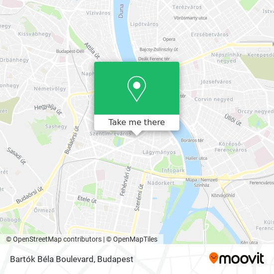 Bartók Béla Boulevard map