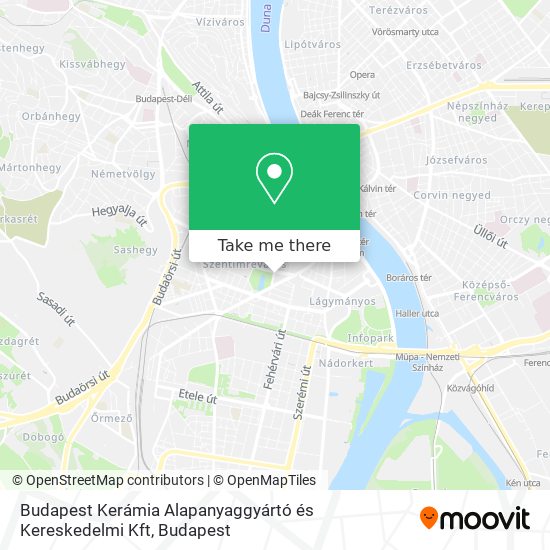Budapest Kerámia Alapanyaggyártó és Kereskedelmi Kft map