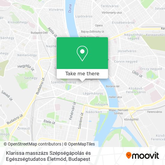 Klarissa masszázs Szépségápolás és Egészségtudatos Életmód map