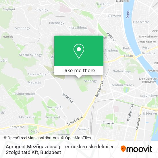 Agragent Mezőgazdasági Termékkereskedelmi és Szolgáltató Kft map