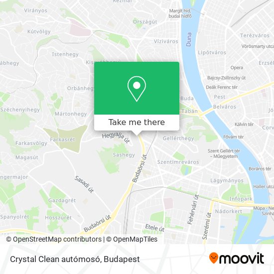 Crystal Clean autómosó map