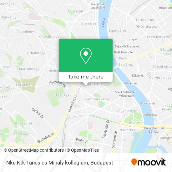 Nke Ktk Táncsics Mihály kollégium map