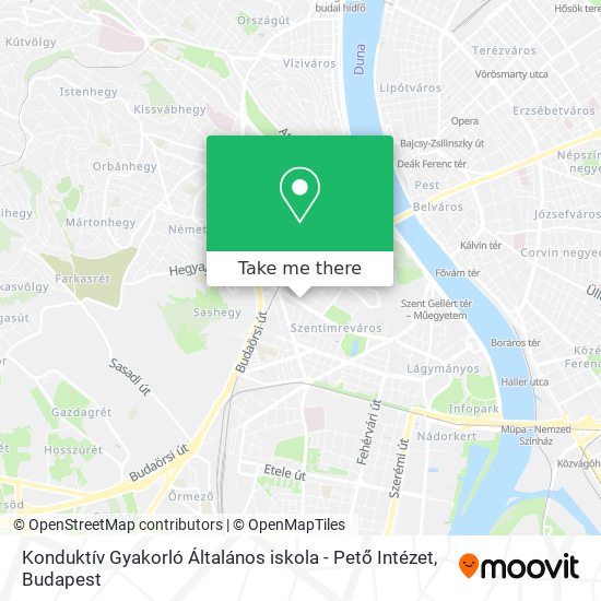 Konduktív Gyakorló Általános iskola - Pető Intézet map