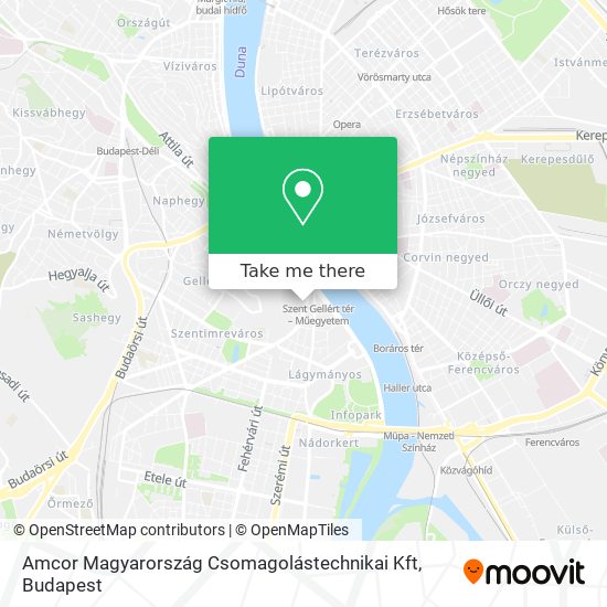 Amcor Magyarország Csomagolástechnikai Kft map
