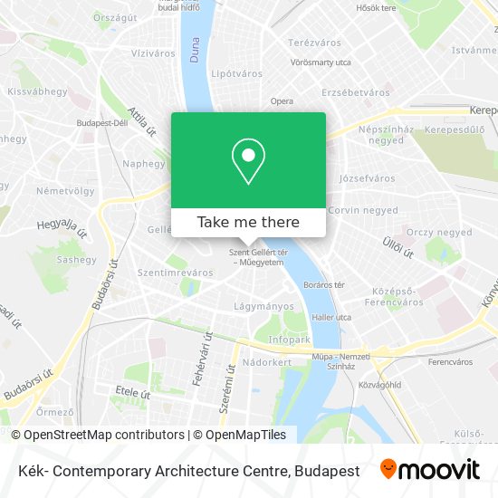 Kék- Contemporary Architecture Centre map