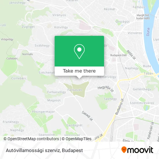 Autóvillamossági szerviz map