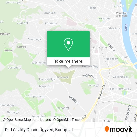 Dr. Lásztity Dusán Ügyvéd map