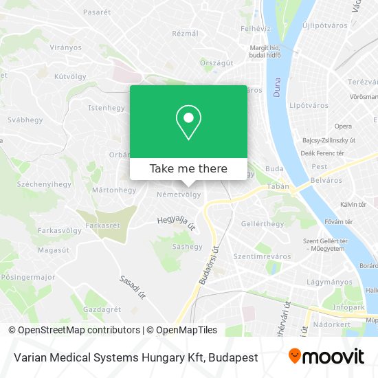Varian Medical Systems Hungary Kft map