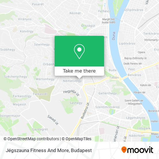 Jégszauna Fitness And More map
