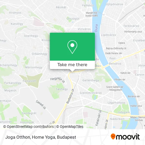 Joga Otthon, Home Yoga map
