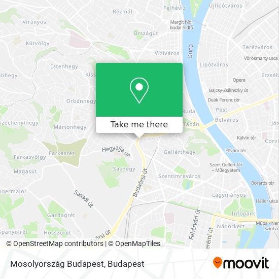 Mosolyország Budapest map