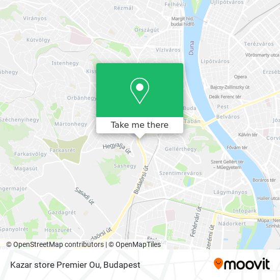 Kazar store Premier Ou map