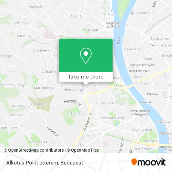 Alkotás Point étterem map