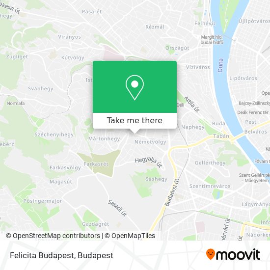 Felicita Budapest map