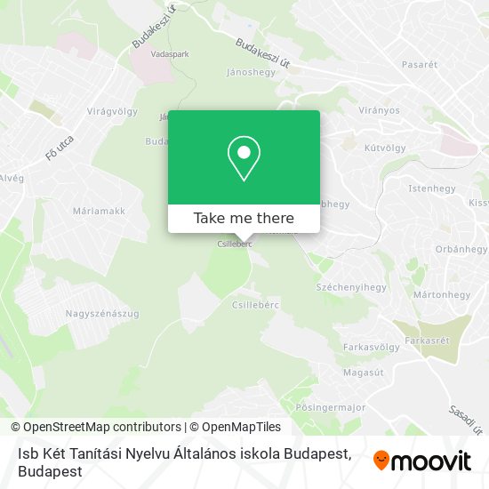 Isb Két Tanítási Nyelvu Általános iskola Budapest map