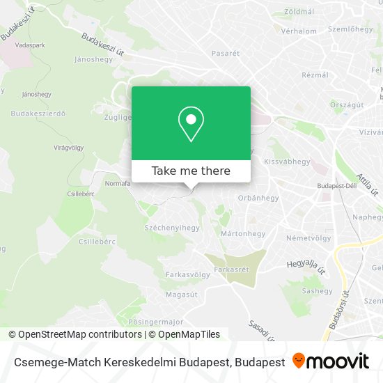 Csemege-Match Kereskedelmi Budapest map