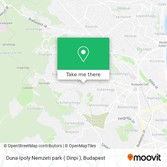 Duna-Ipoly Nemzeti park ( Dinpi ) map