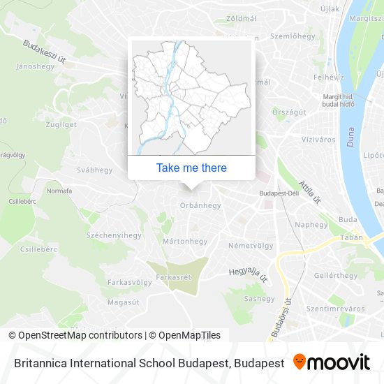 Britannica International School Budapest map