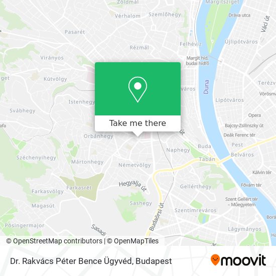 Dr. Rakvács Péter Bence Ügyvéd map