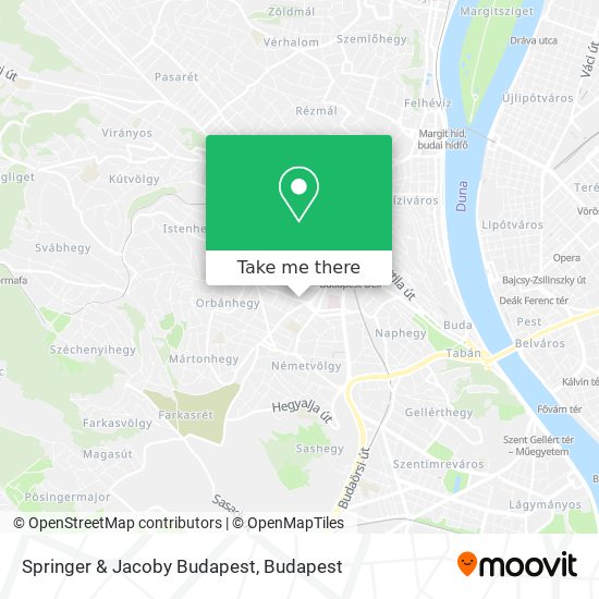 Springer & Jacoby Budapest map