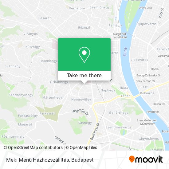 Meki Menü Házhozszállítás map