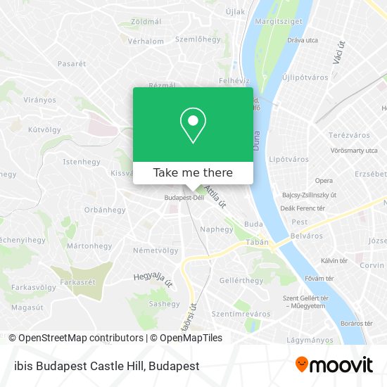 ibis Budapest Castle Hill map