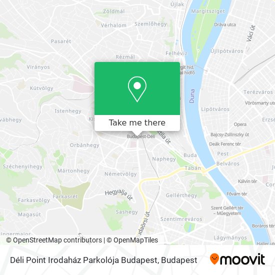 Déli Point Irodaház Parkolója Budapest map