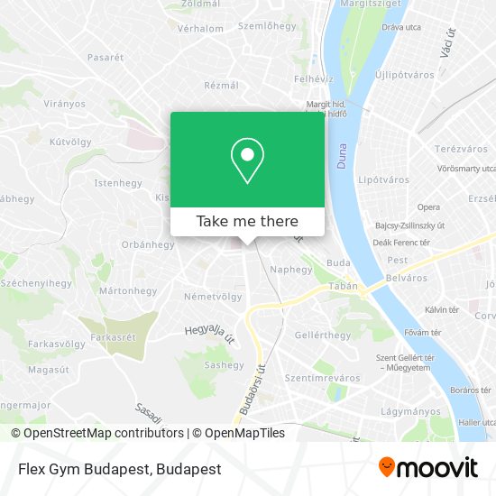 Flex Gym Budapest map