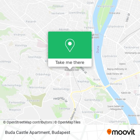 Buda Castle Apartment map